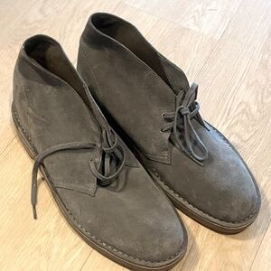 Clarks Original Desert Boots Chukka gray Sole Suede 15260 Size 12